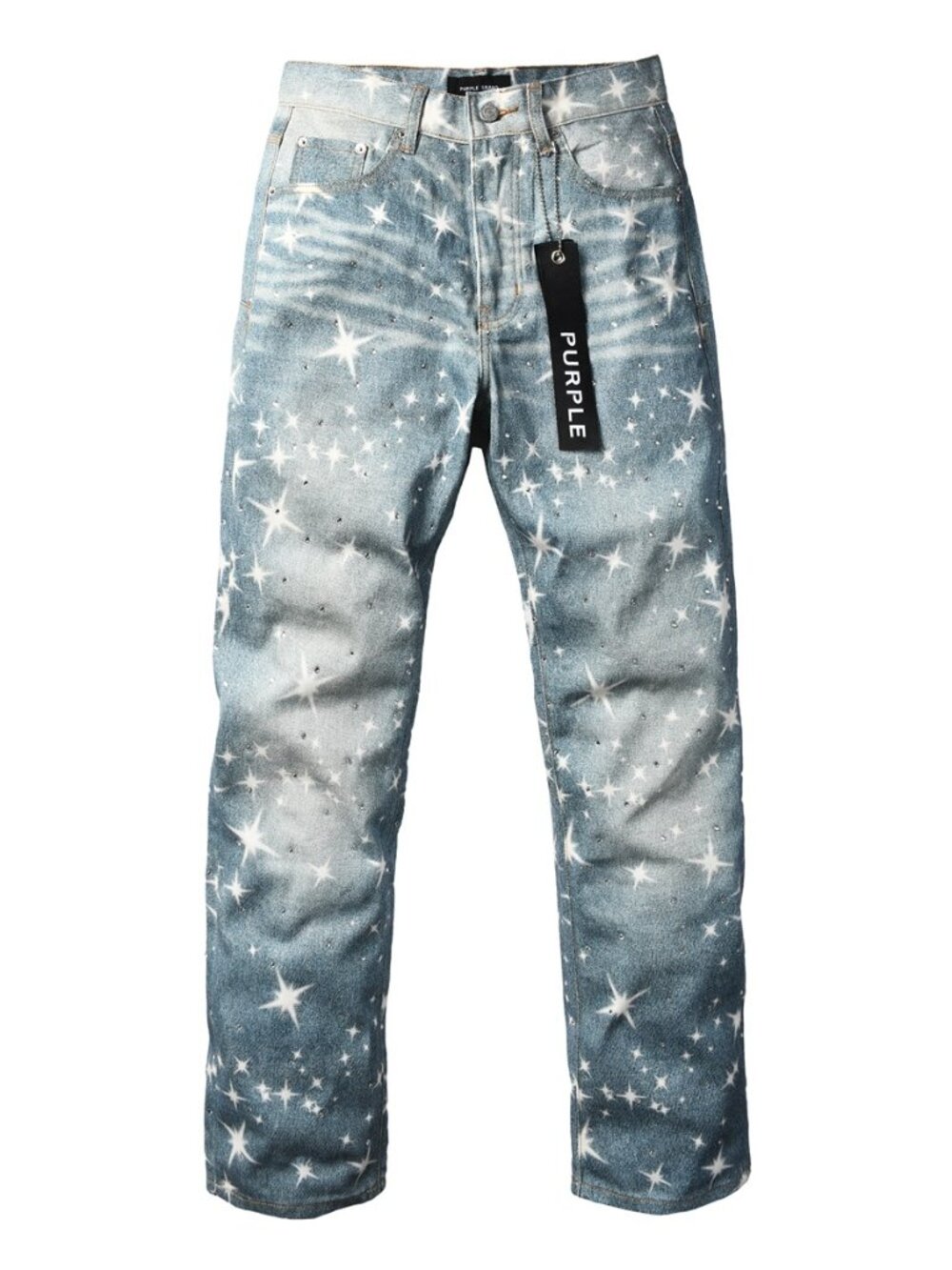 Purple Brand bleached denim jeans